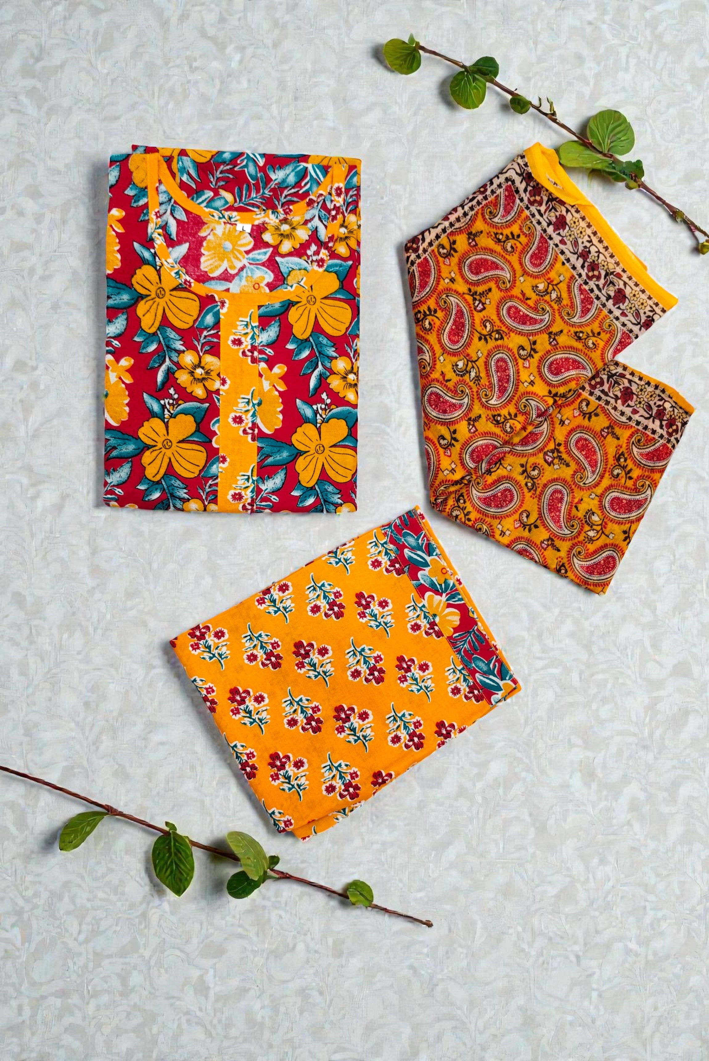 Premium Cotton Kurti with Dupatta | Cambric Fabric | ME2 FASHION