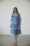 BLUE COTTON KURTI FOUR WOMEN